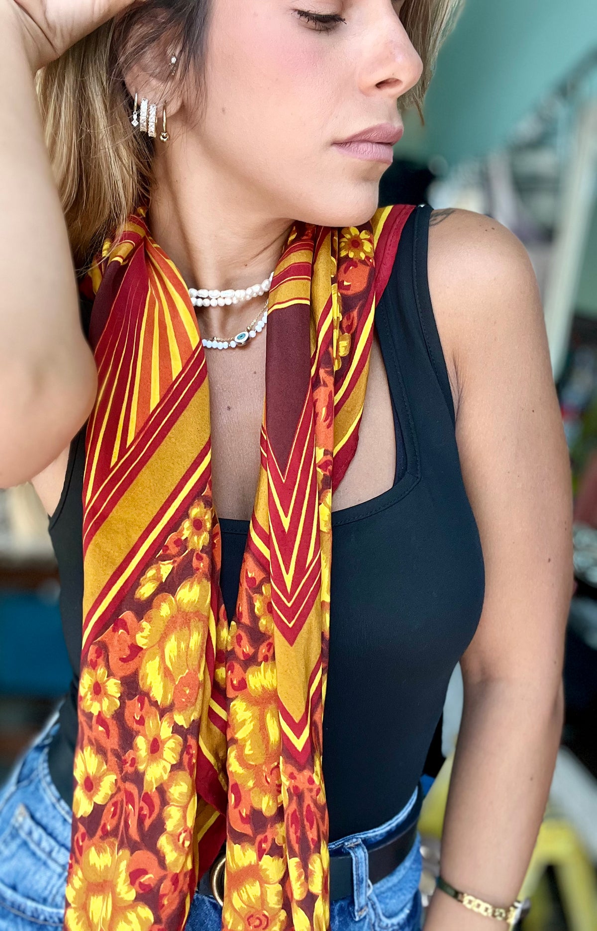 Sarah's Warm-Colors Kerchief