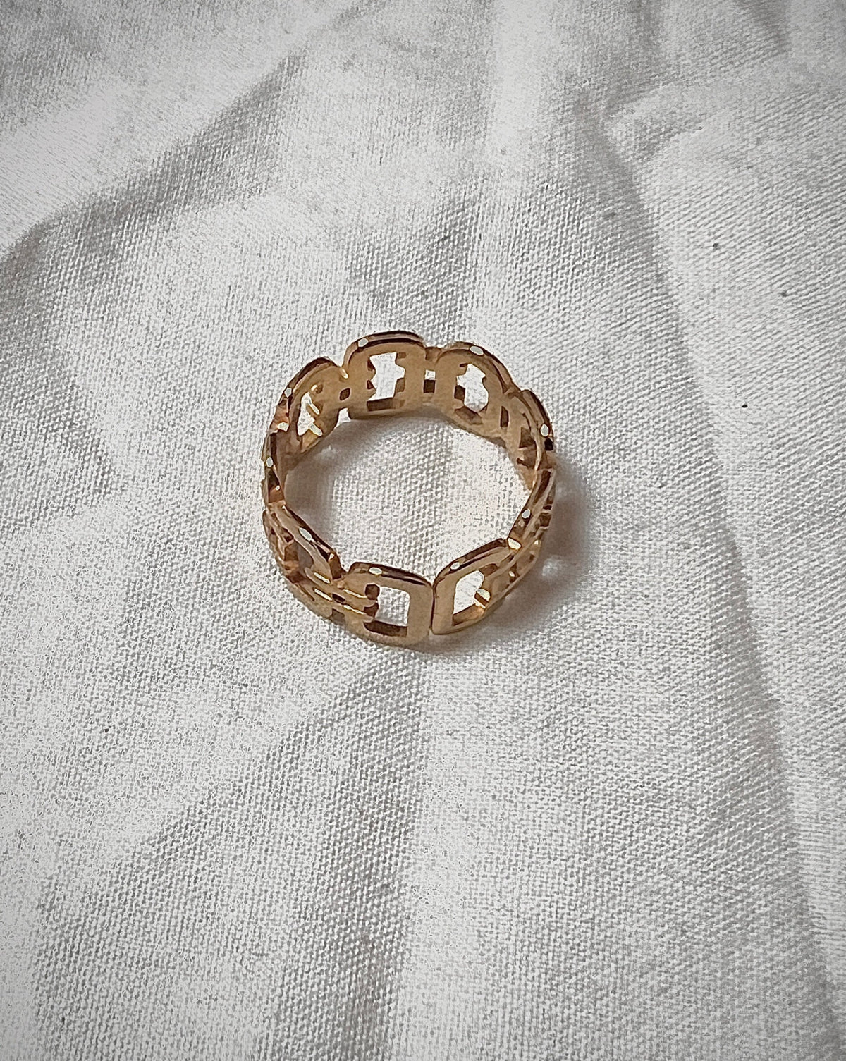 Gold Plated Chain Style Ring