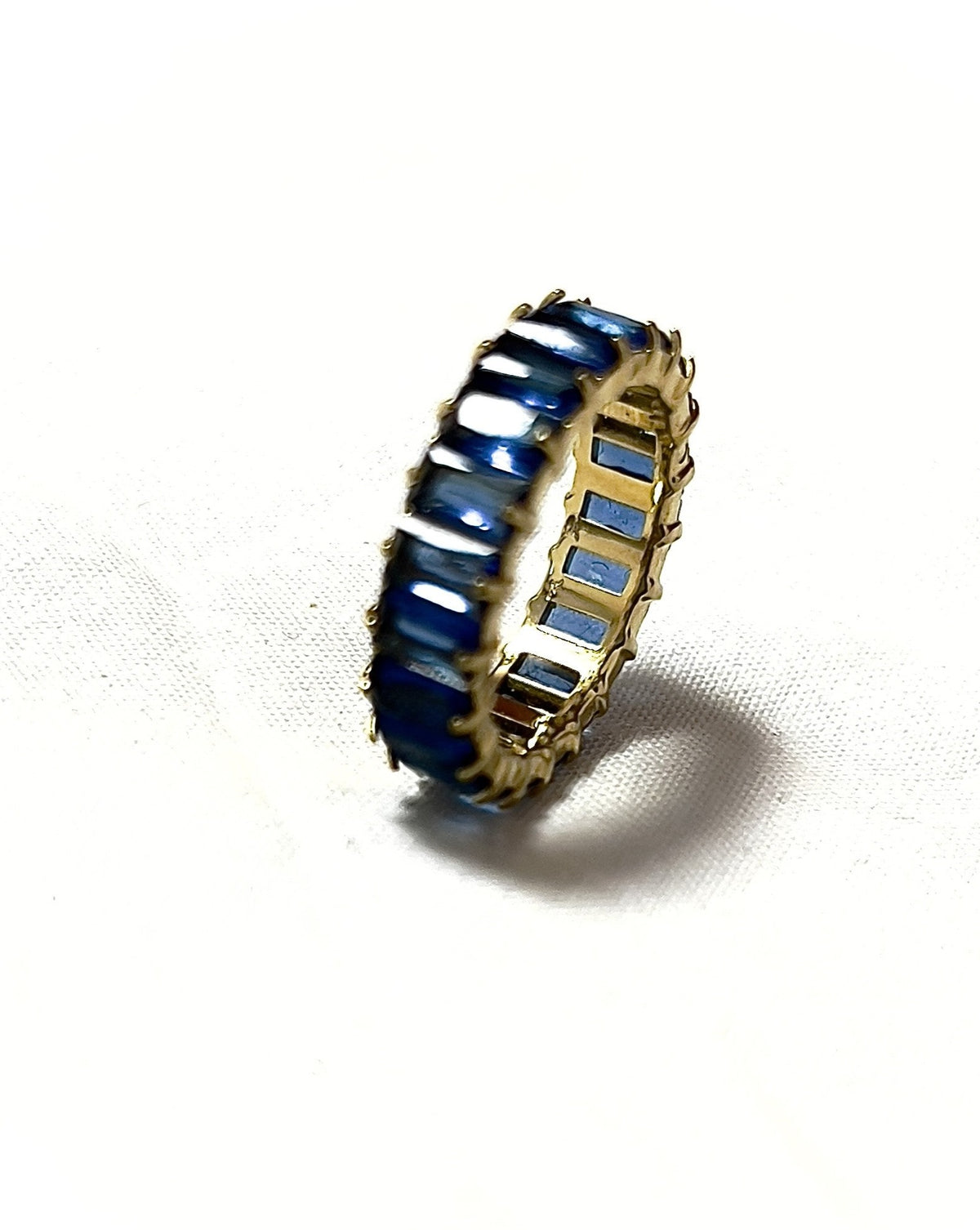 Blue Zircons Ring
