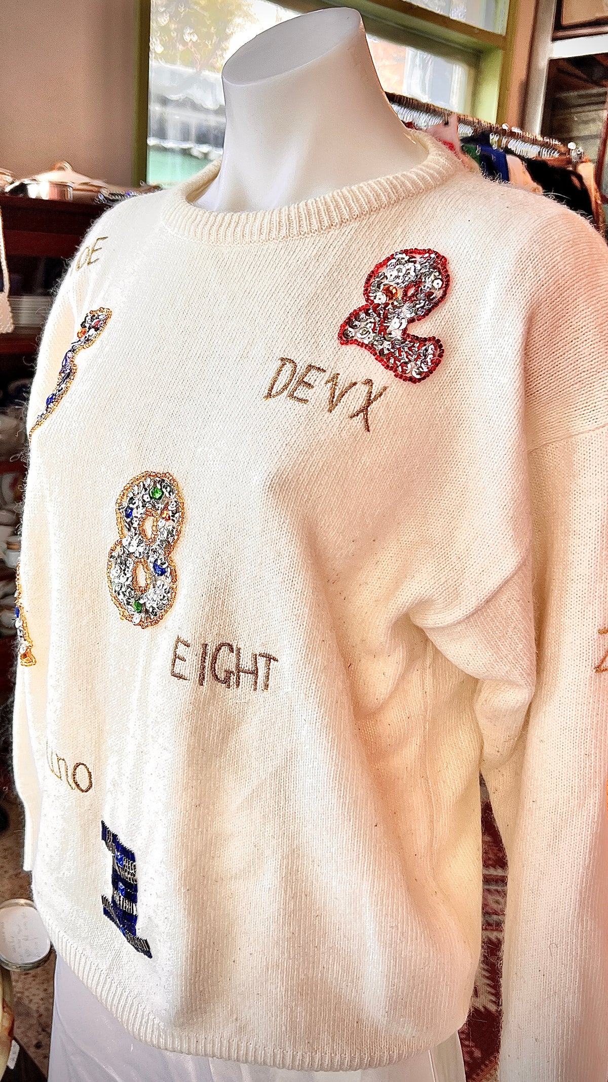 Vintage hand-sewn sweater