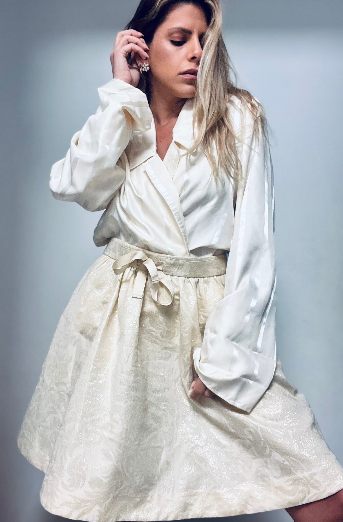 Vintage satin top