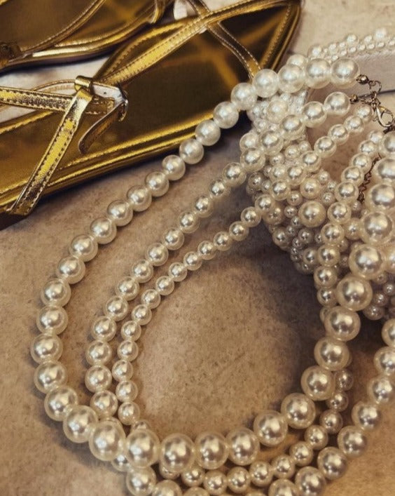 Pearl Necklace - 3 loops