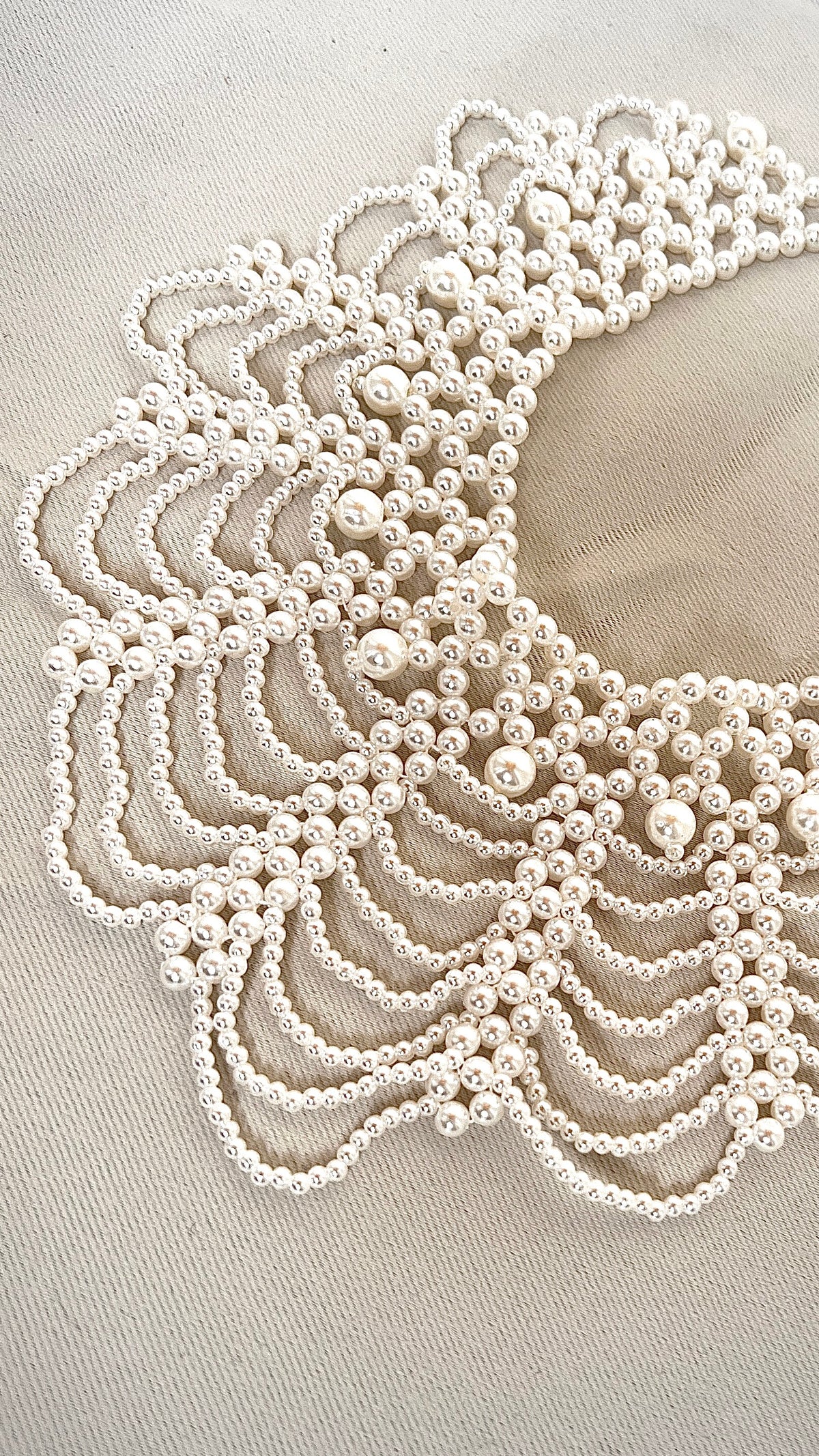 Handmade pearl necklace
