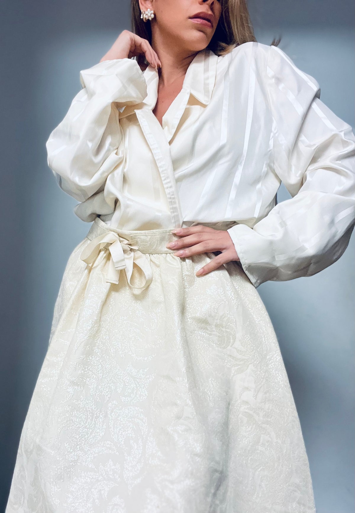 Vintage satin top
