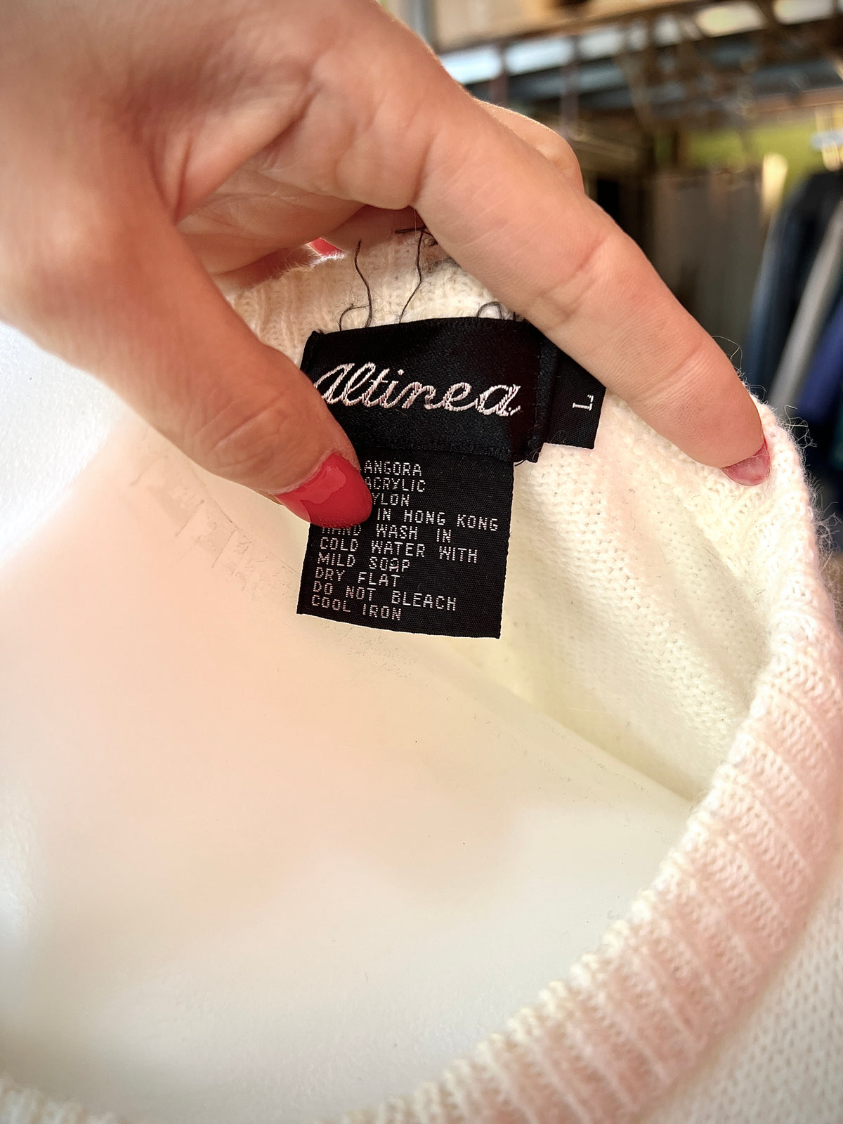 Vintage hand-sewn sweater