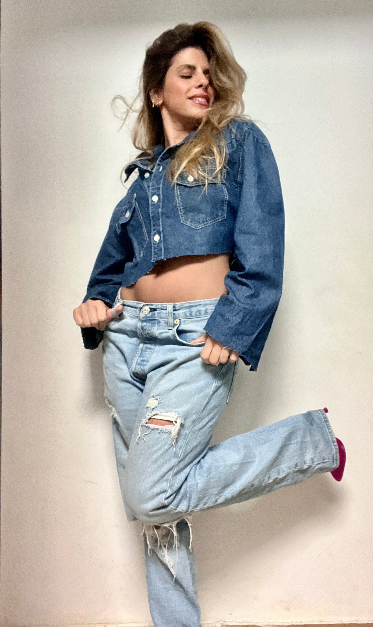 Denim jacket shirt