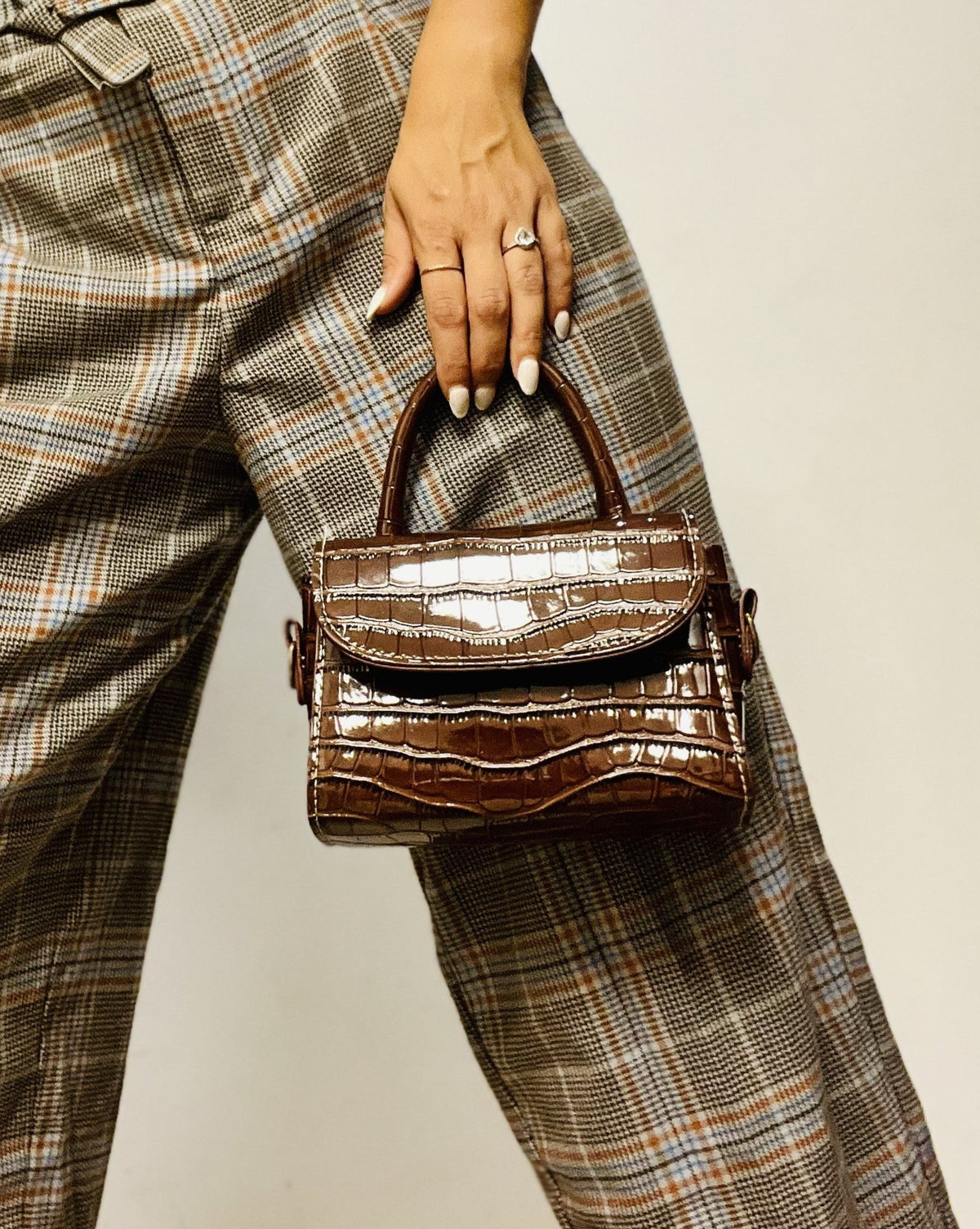 Brown Small Clutch