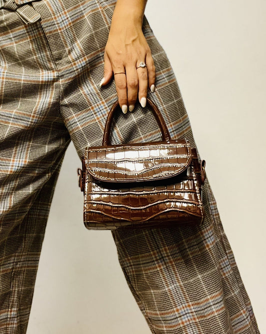 Brown Small Clutch