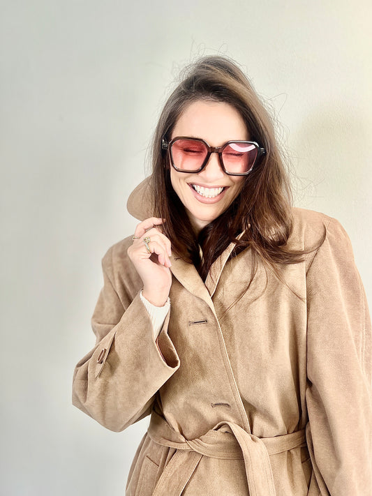 Orange glass sunglasses