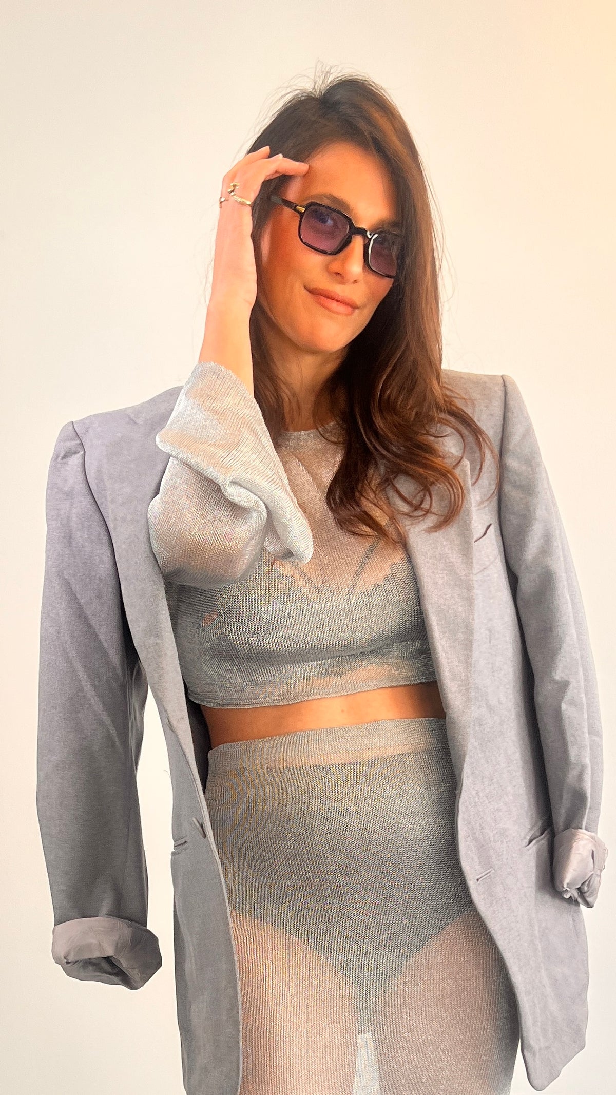 Light gray blazer