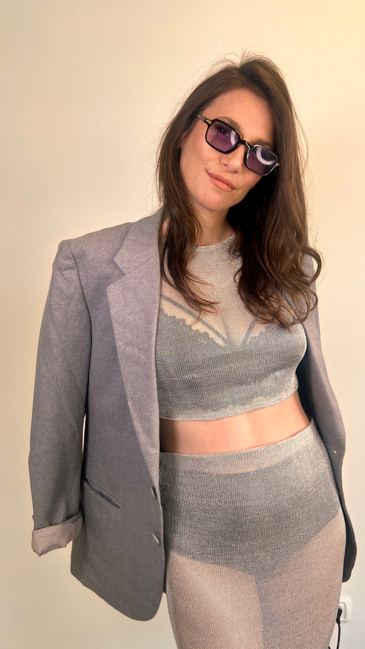 Light gray blazer