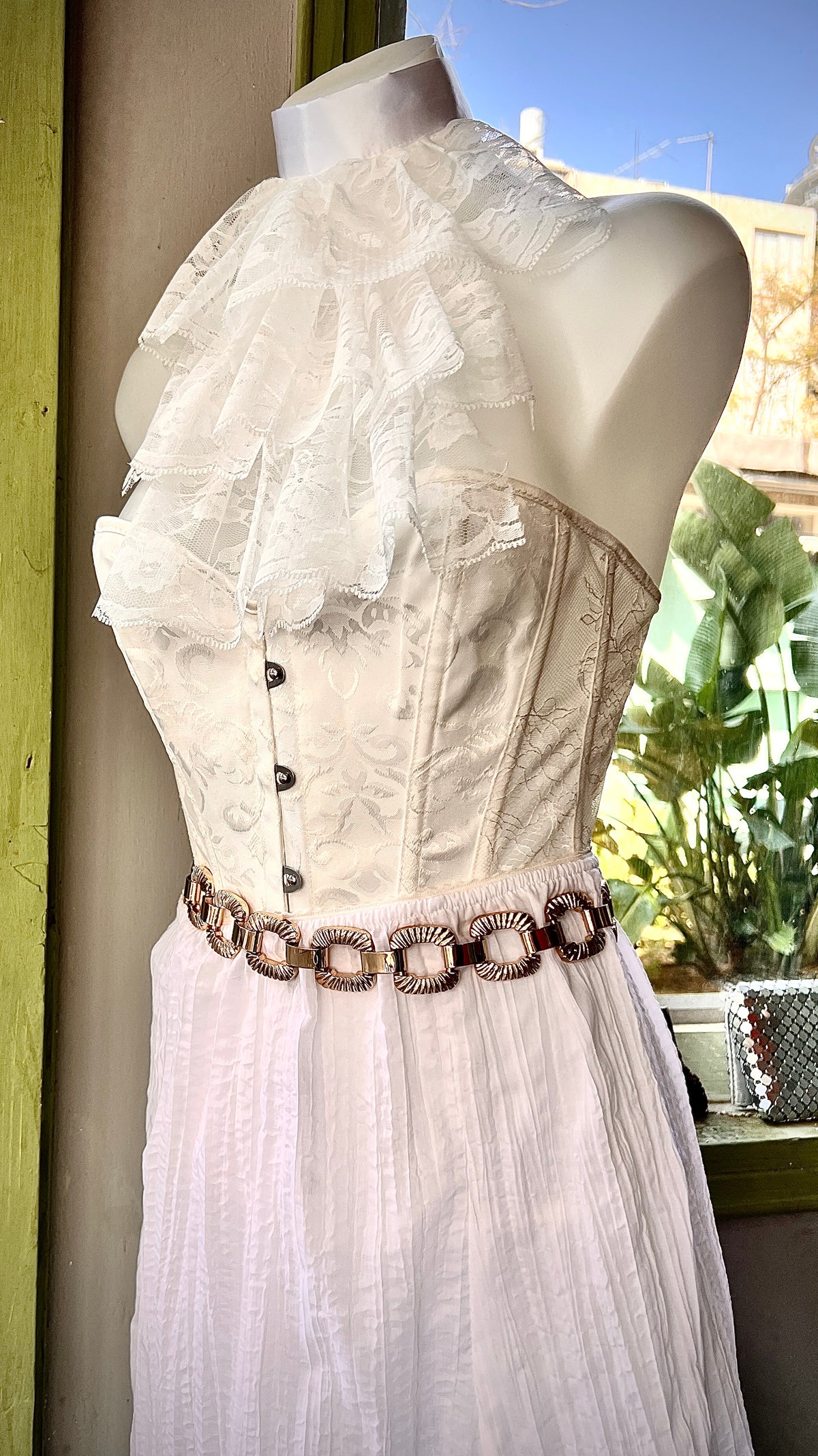 White lingerie petticoat