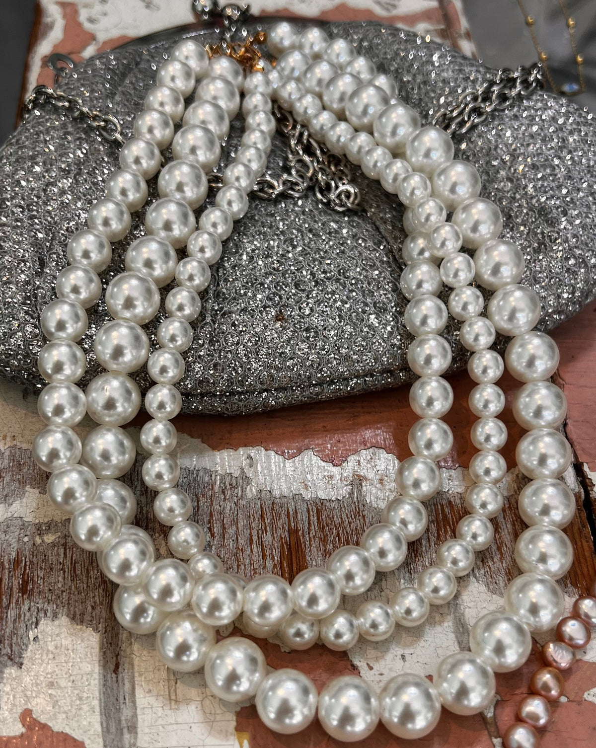 Pearl Necklace - 3 loops