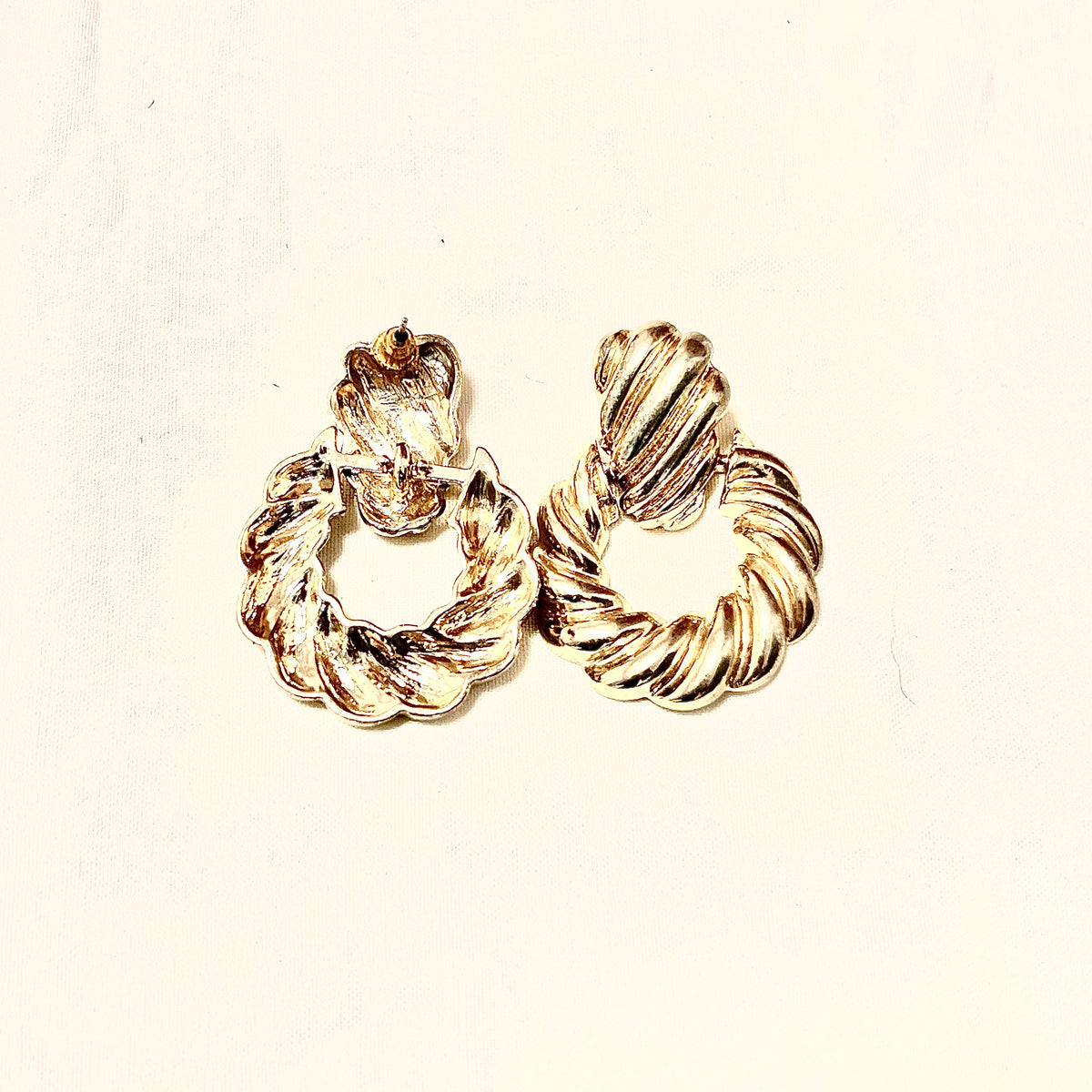 Gold earrings