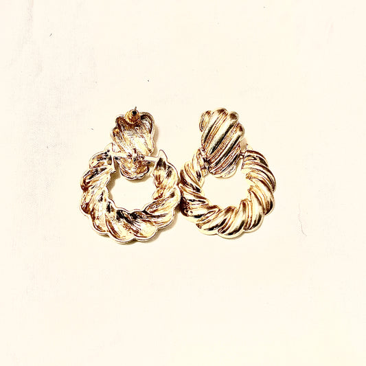 Gold earrings