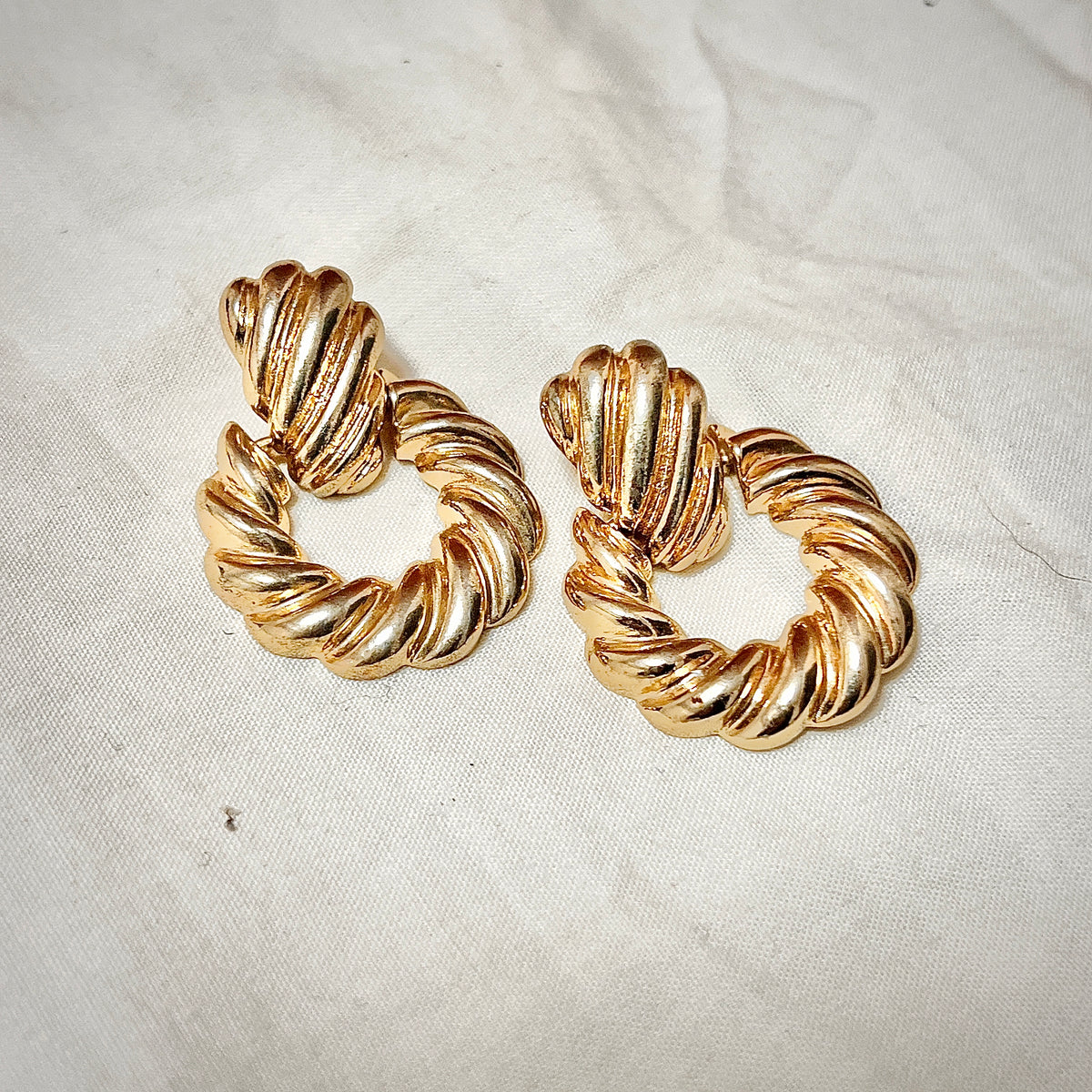 Gold earrings