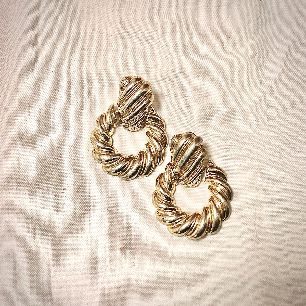 Gold earrings