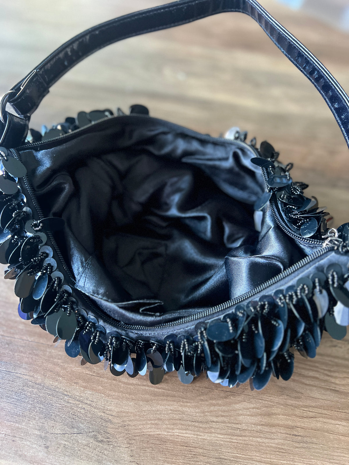Heart Shaped Sequin Clutch