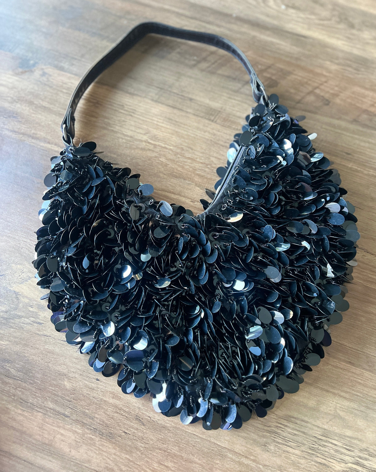 Heart Shaped Sequin Clutch