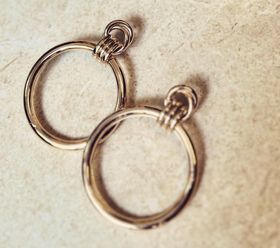 Gold Plated Hoop Earrings