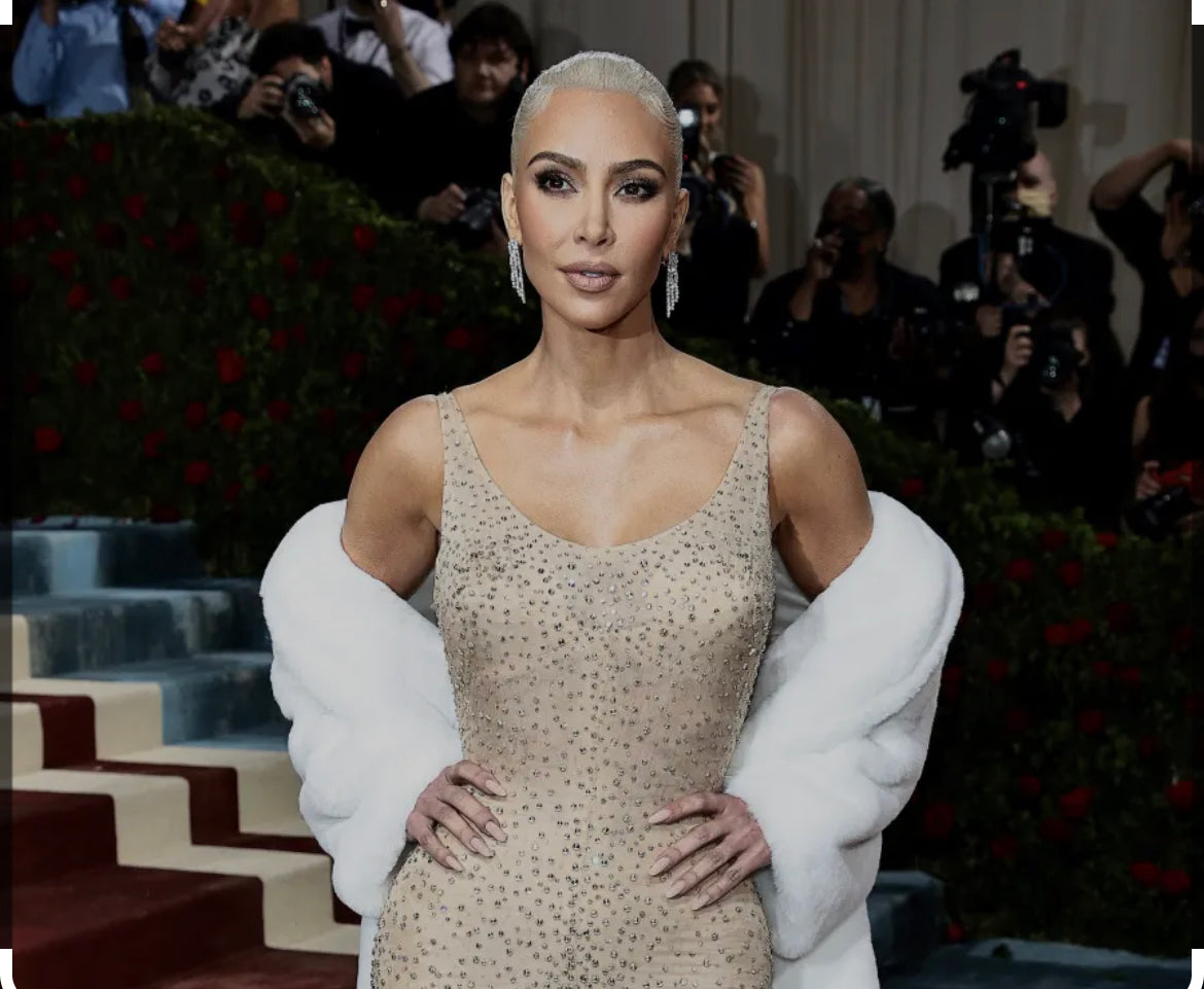 Kim Kardashian costume evening dress