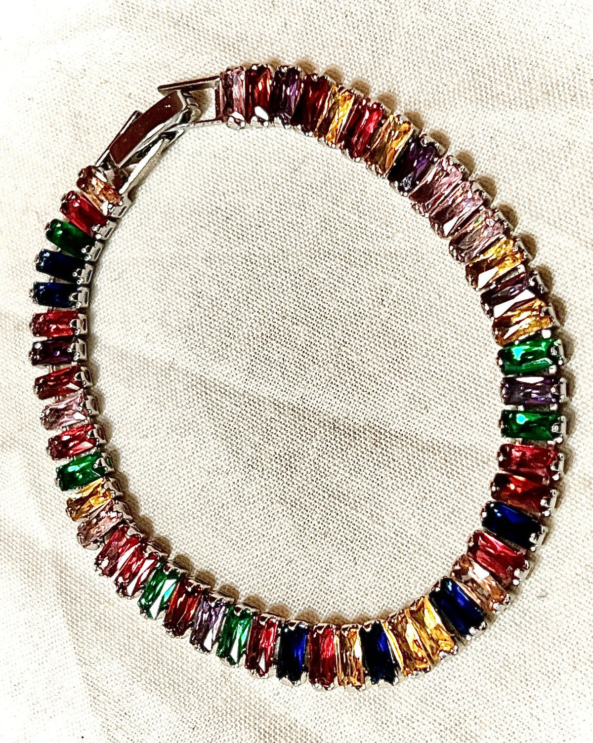 Colorful Zircons Bracelet