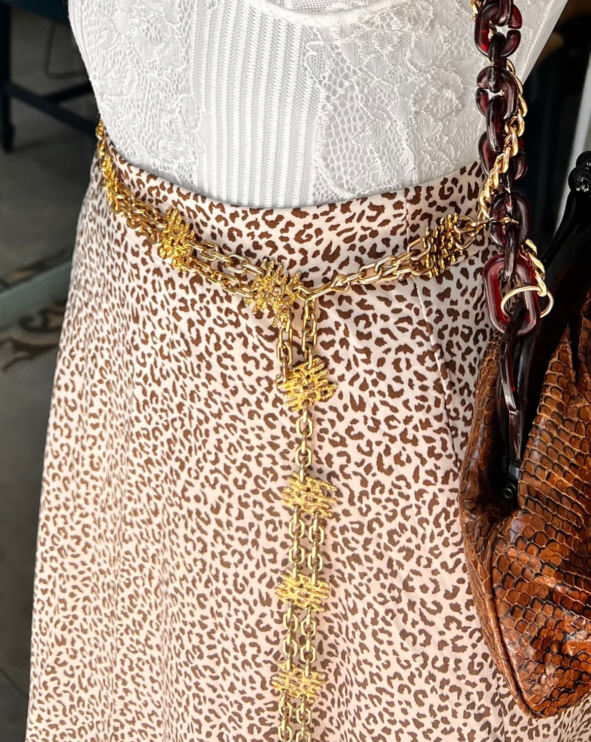 Ancient Gold Plated Chain-Belt