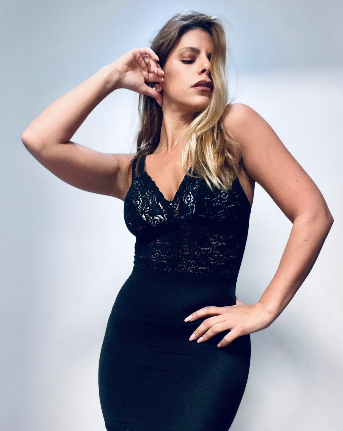 Black Lace Shaper Bodysuit