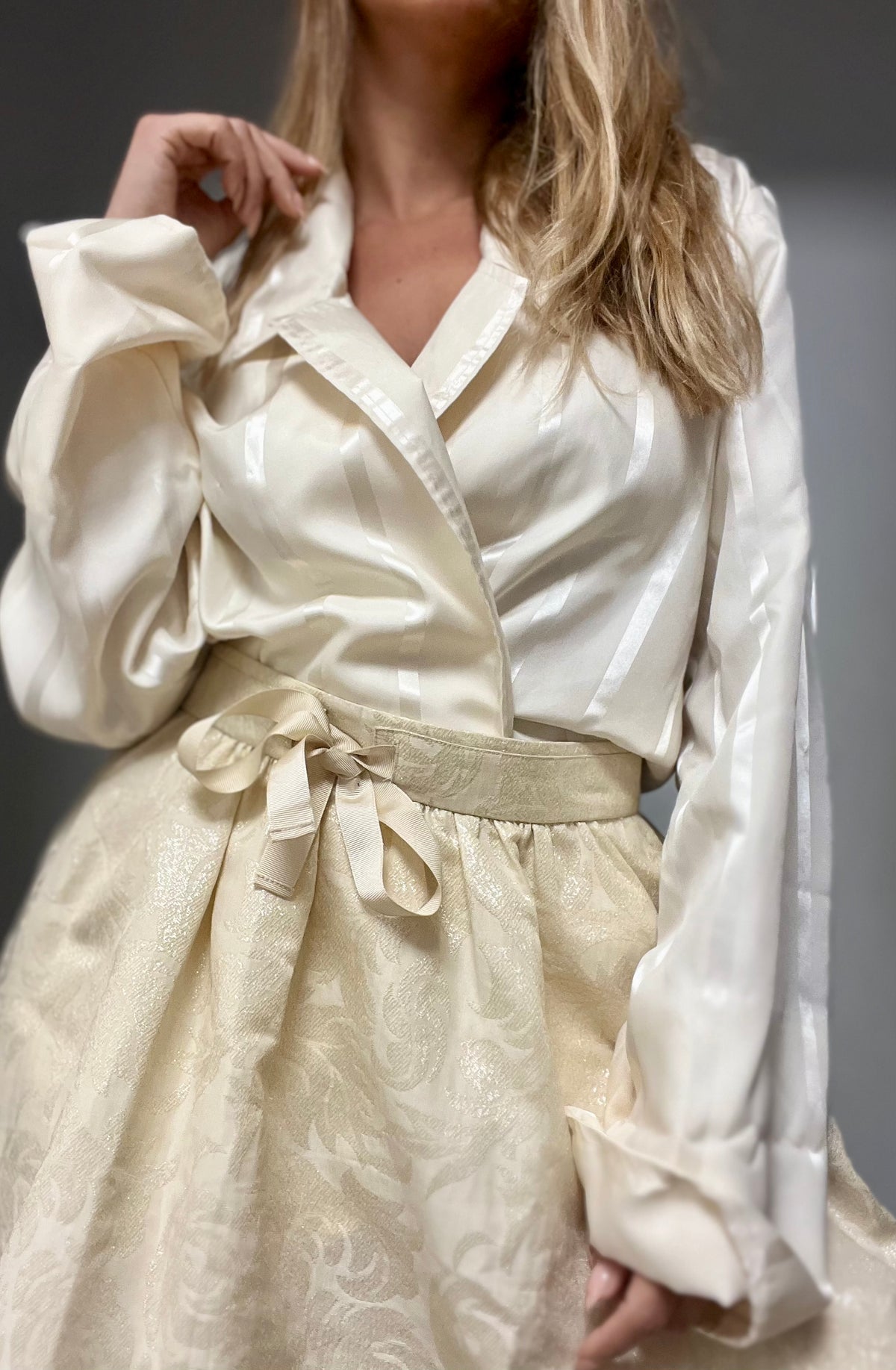 Vintage satin top
