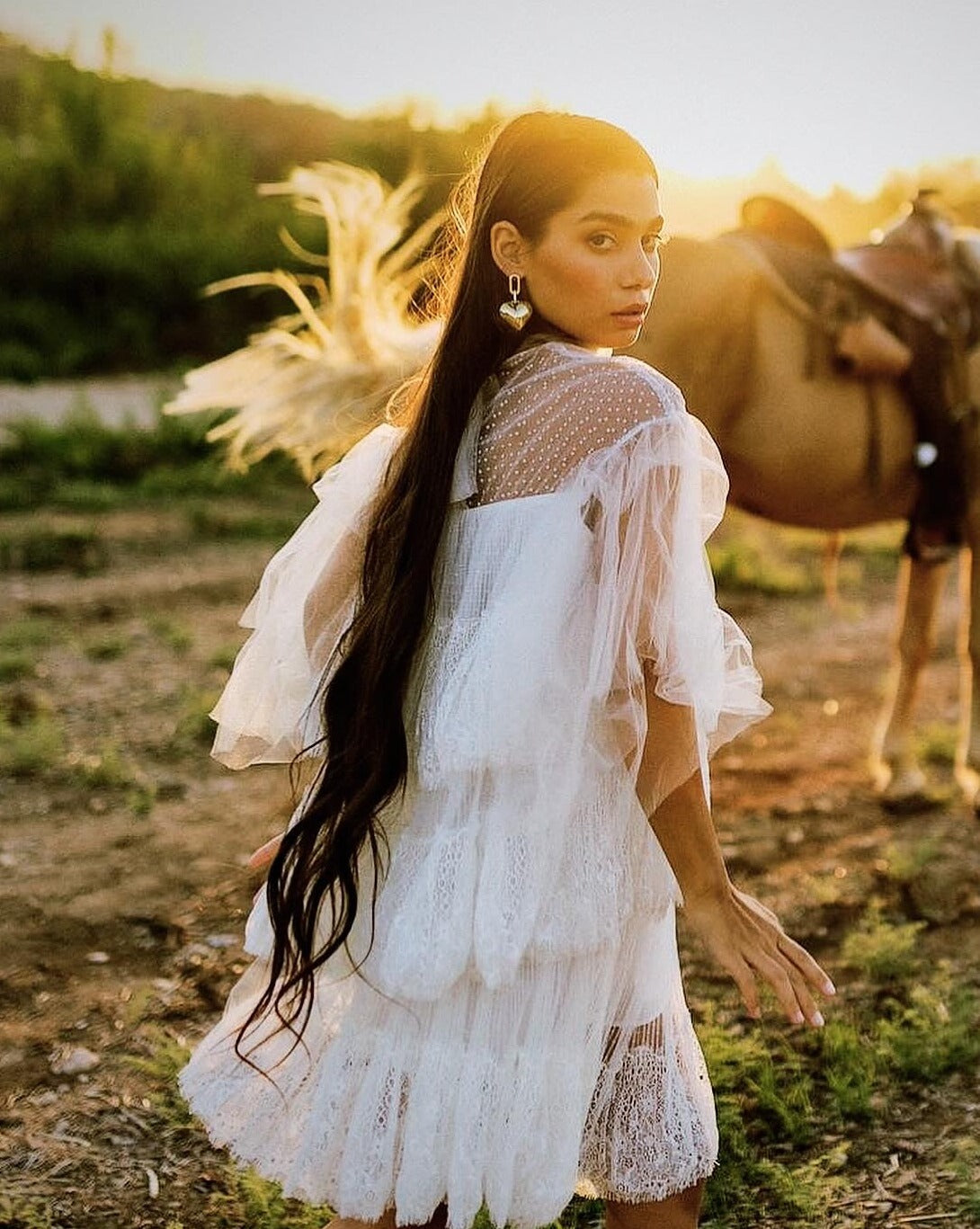 Semi-Sheer White Valentino Tutu Dress