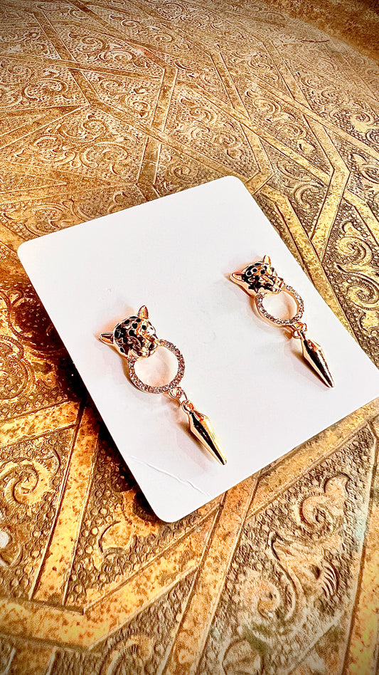 Lion earrings