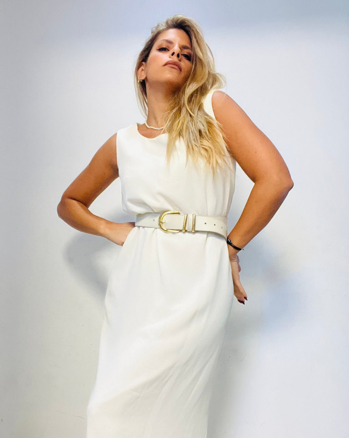 Classic White Flow Dress