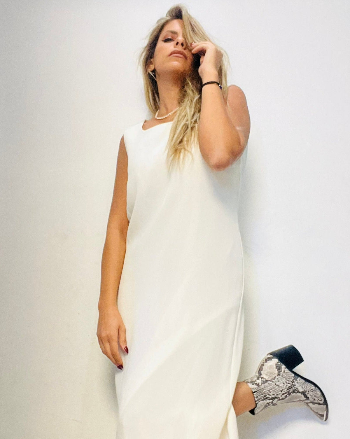 Classic White Flow Dress