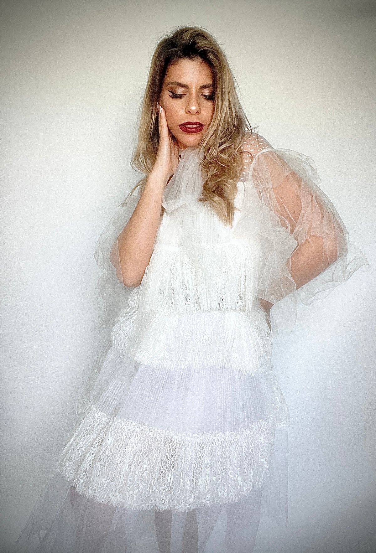 Valentino lace tutu dress