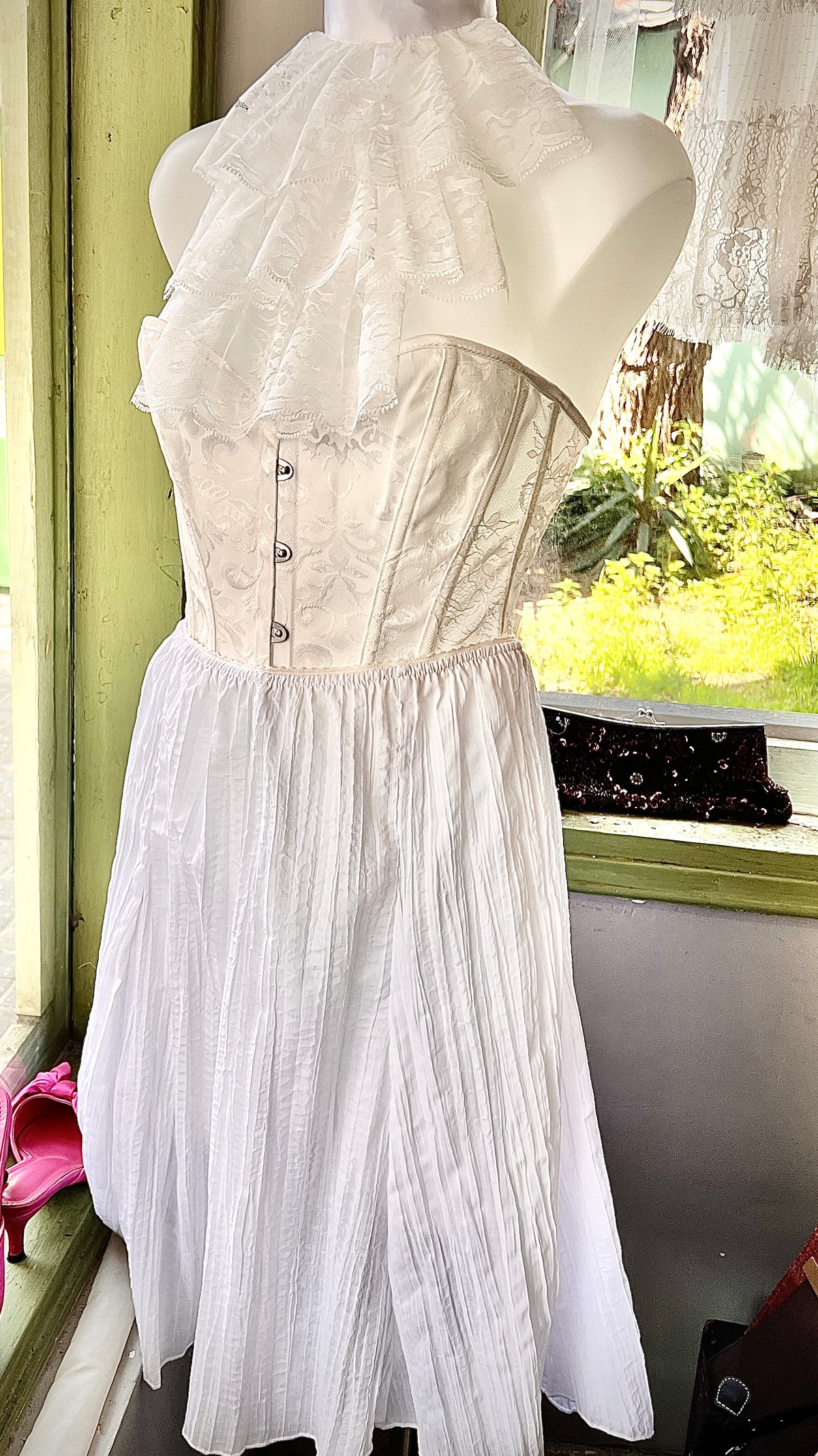 White lingerie petticoat