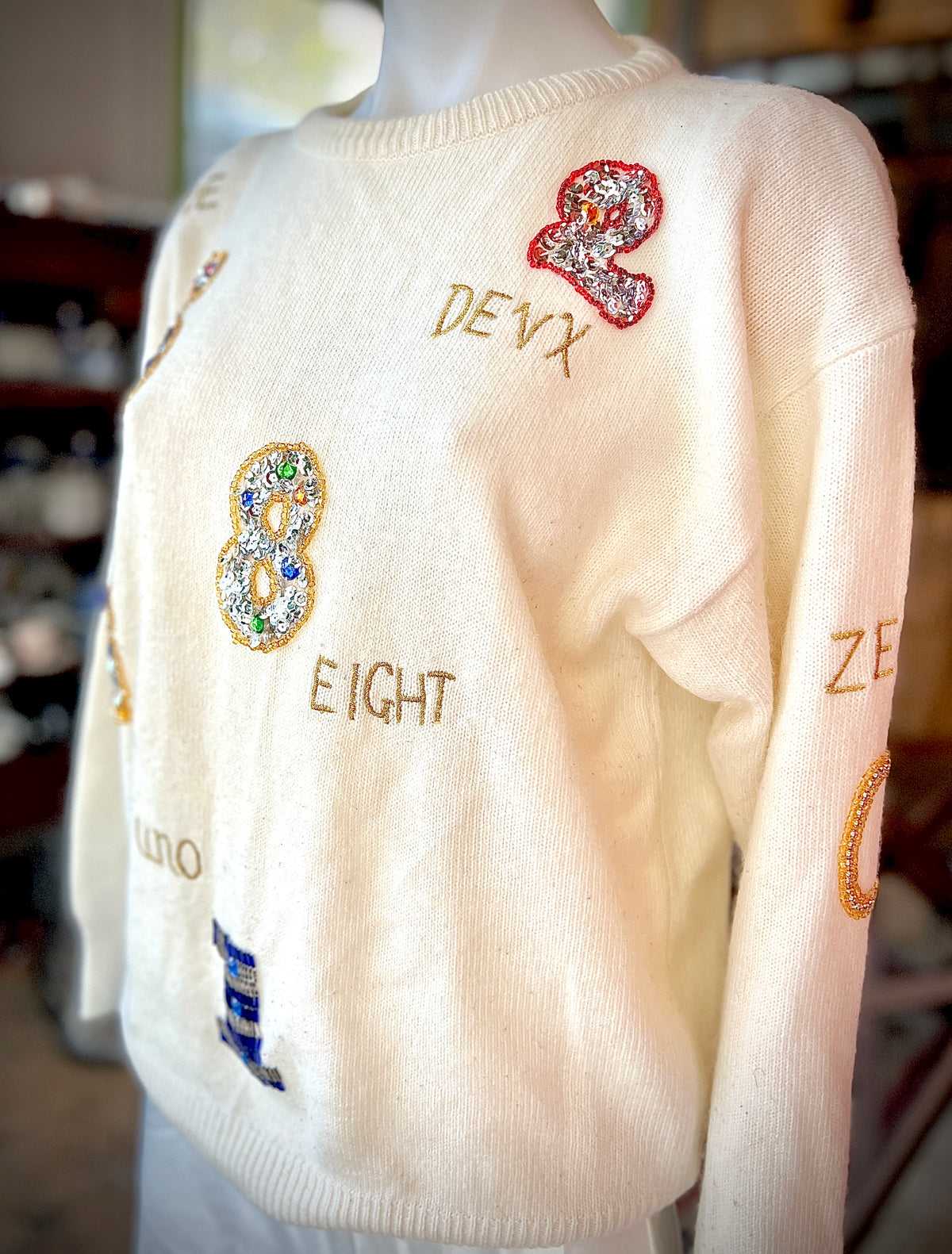 Vintage hand-sewn sweater