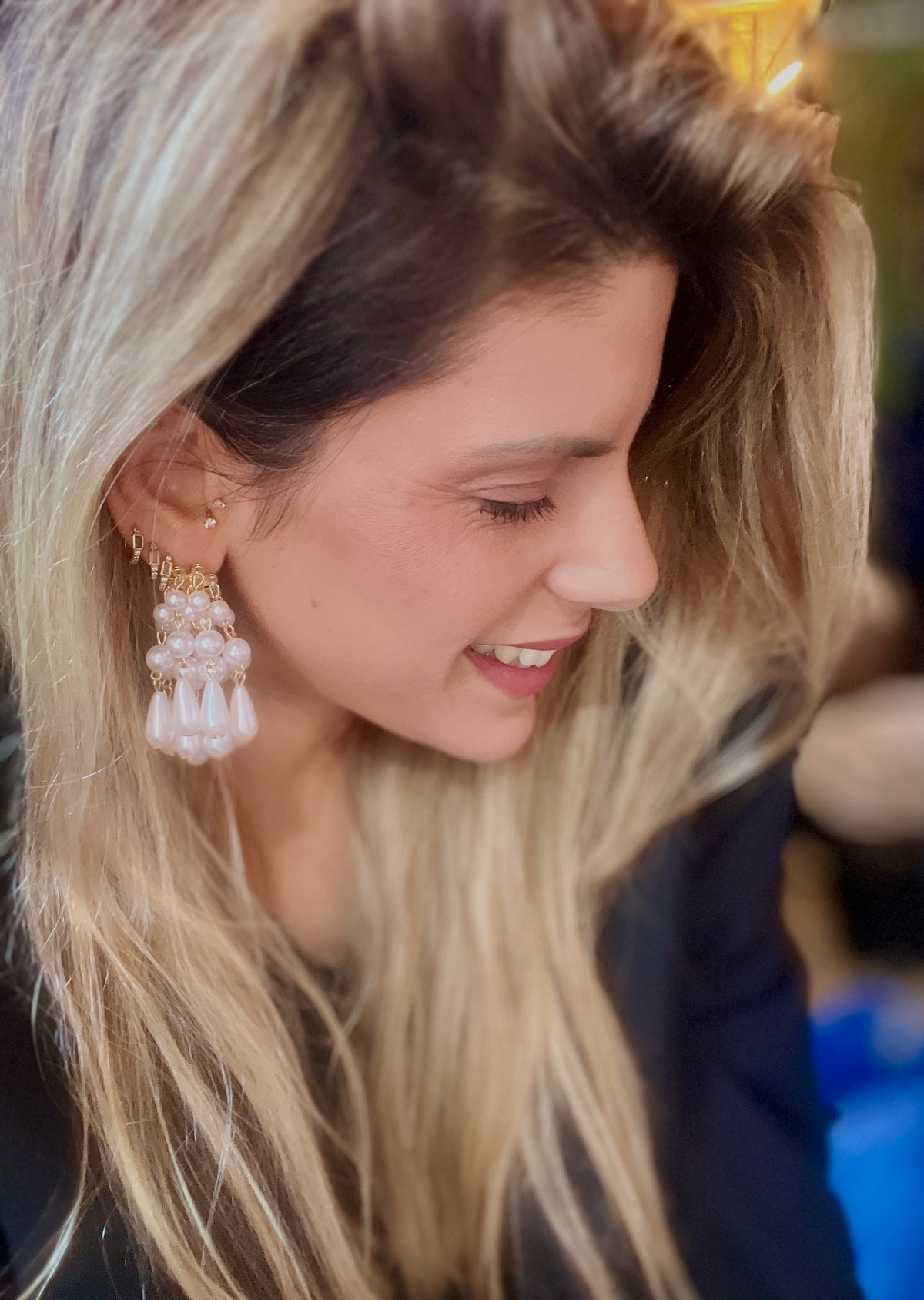 Pearl earrings