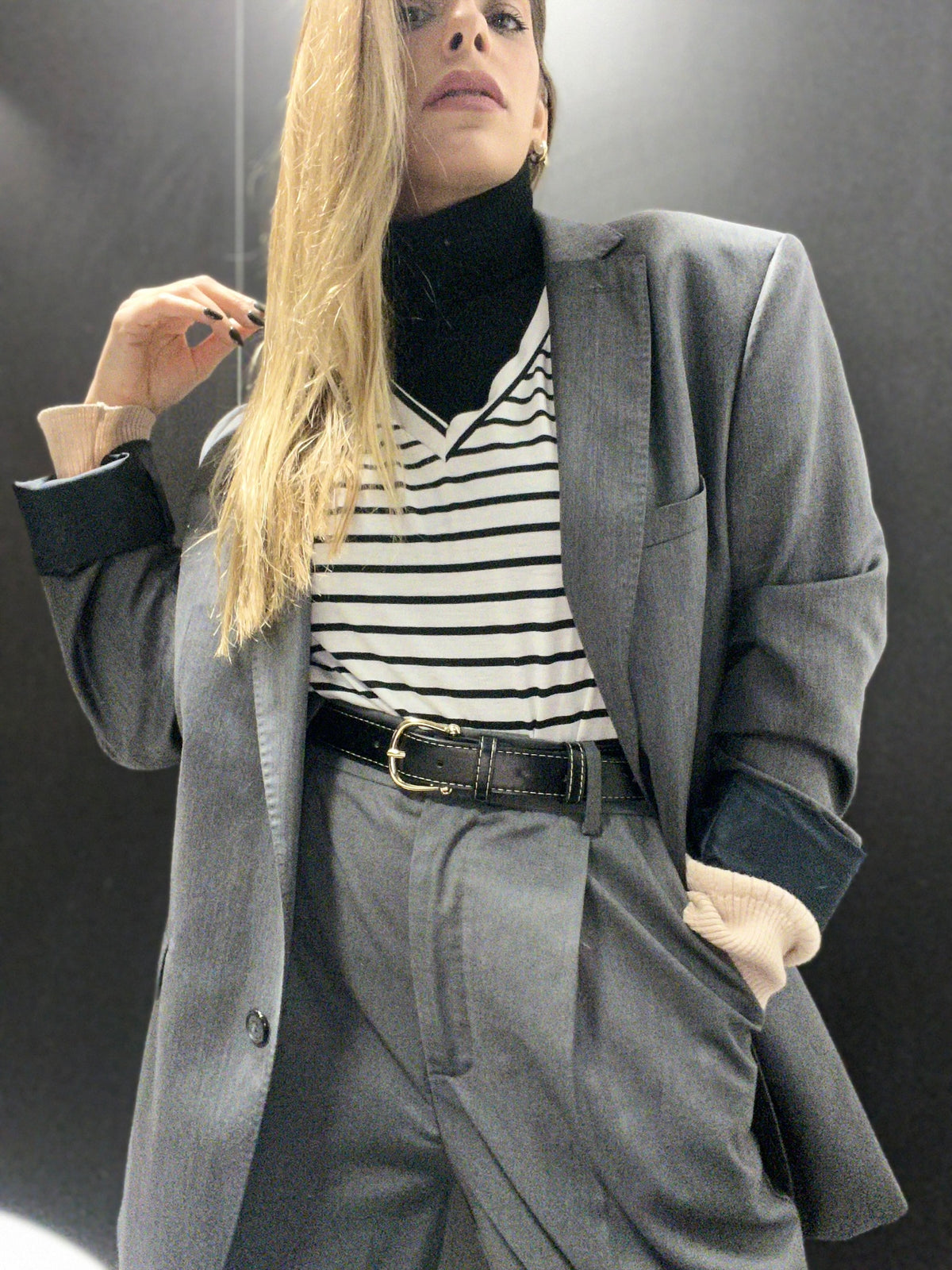 Dark gray men's blazer