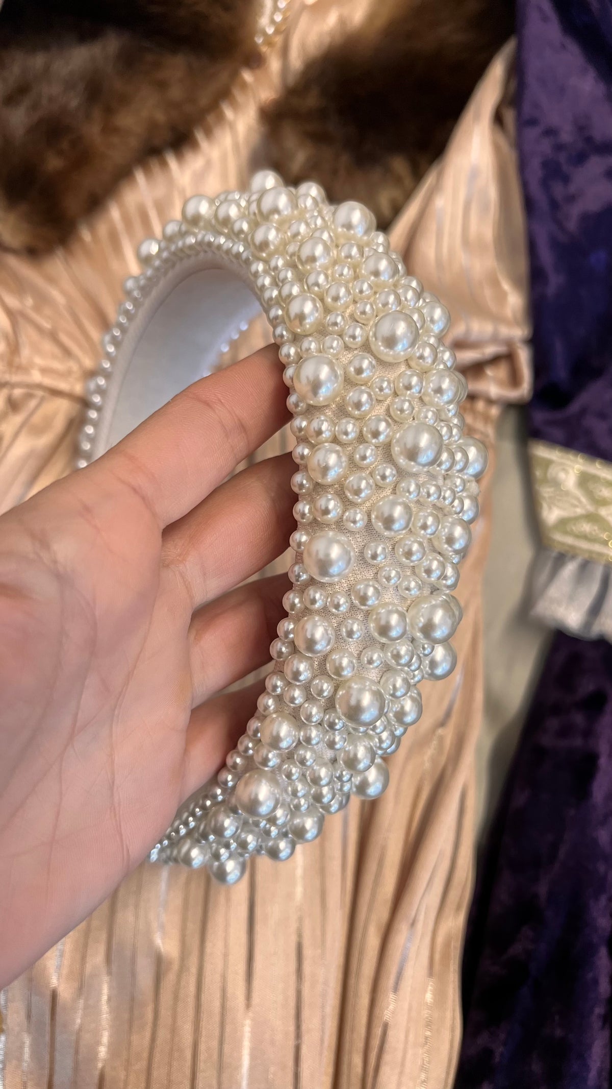 Handmade pearl bow