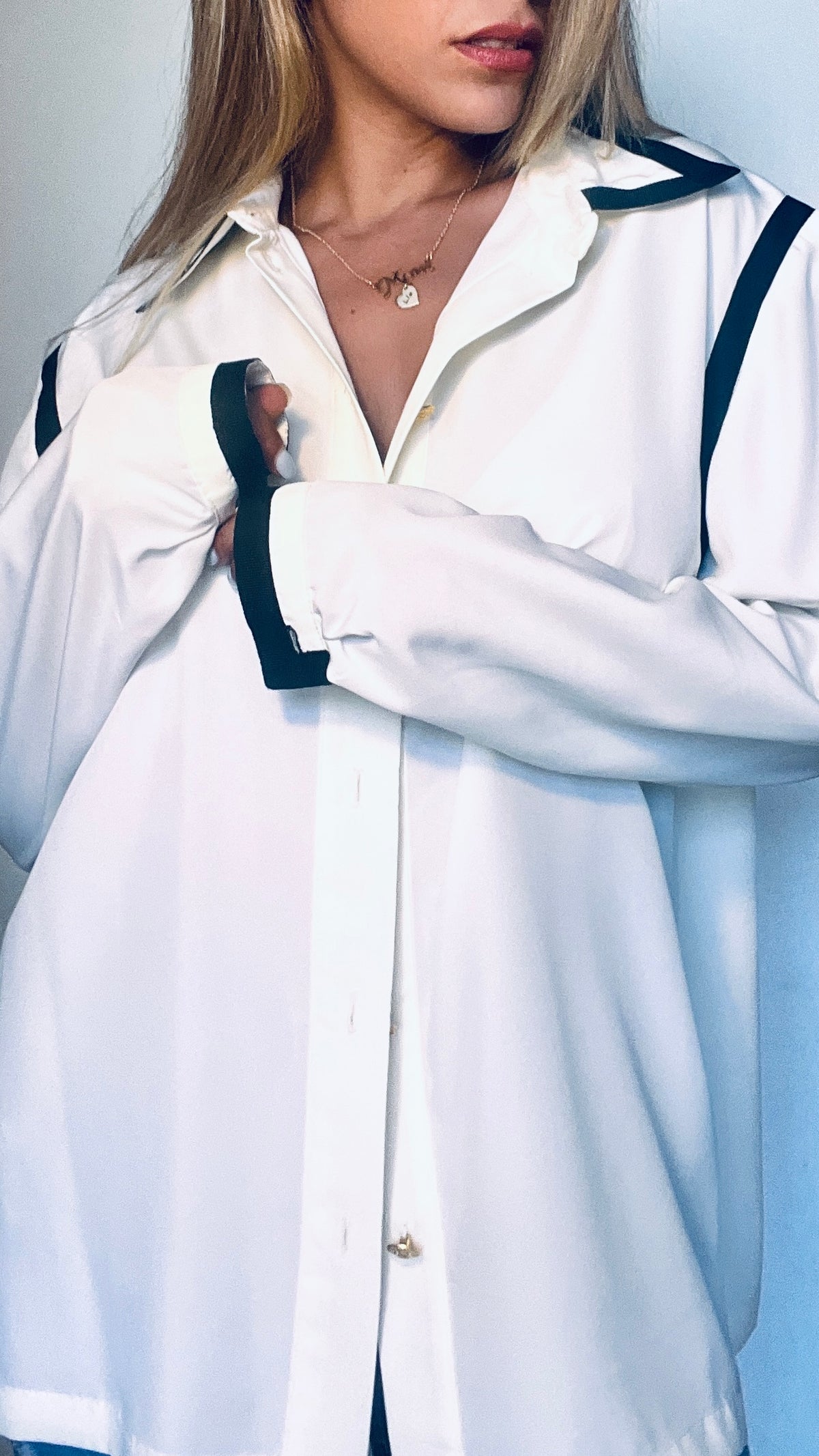 White vintage tailored shirt