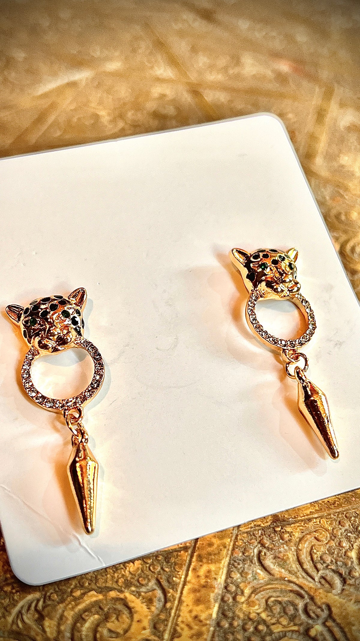 Lion earrings