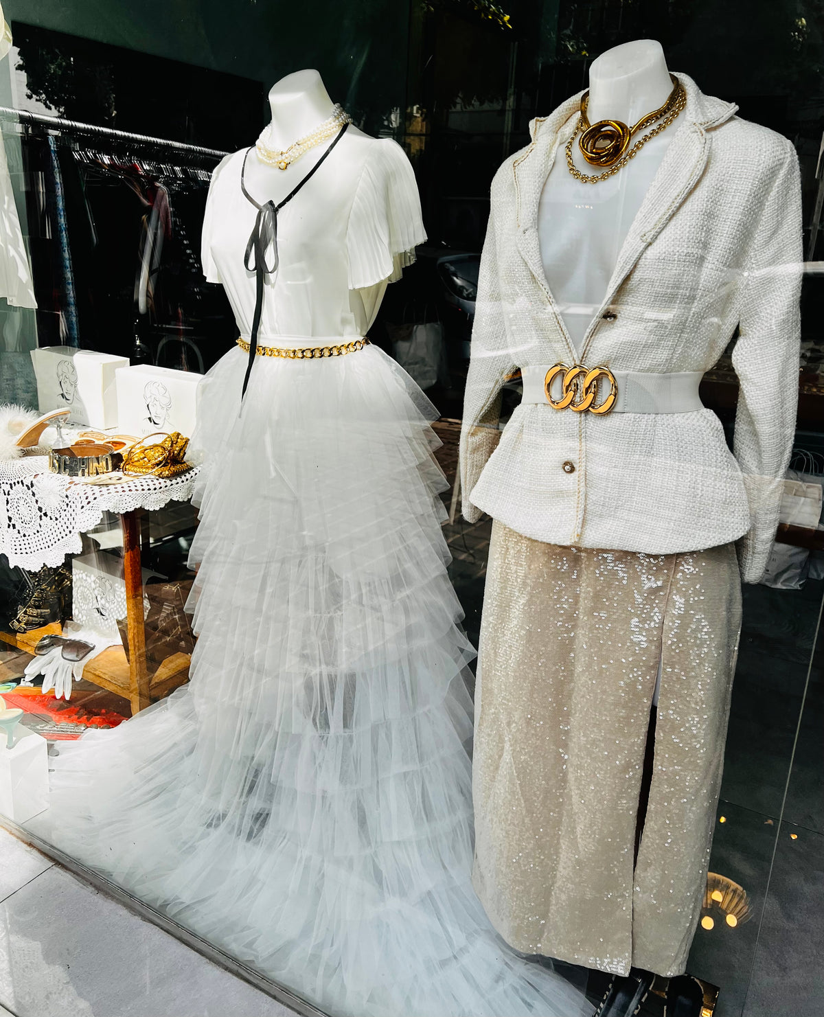 White tutu trail skirt