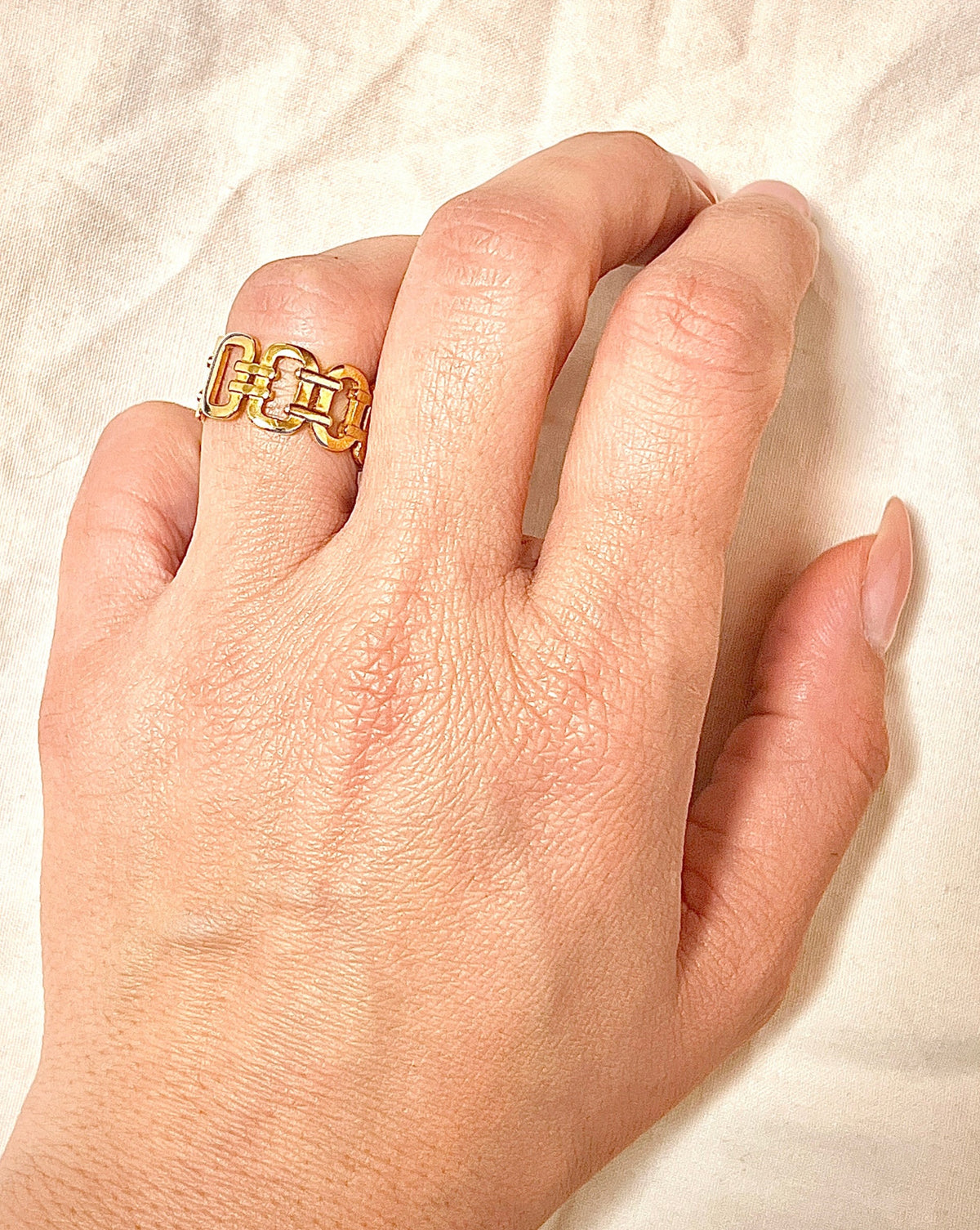 Gold Plated Chain Style Ring