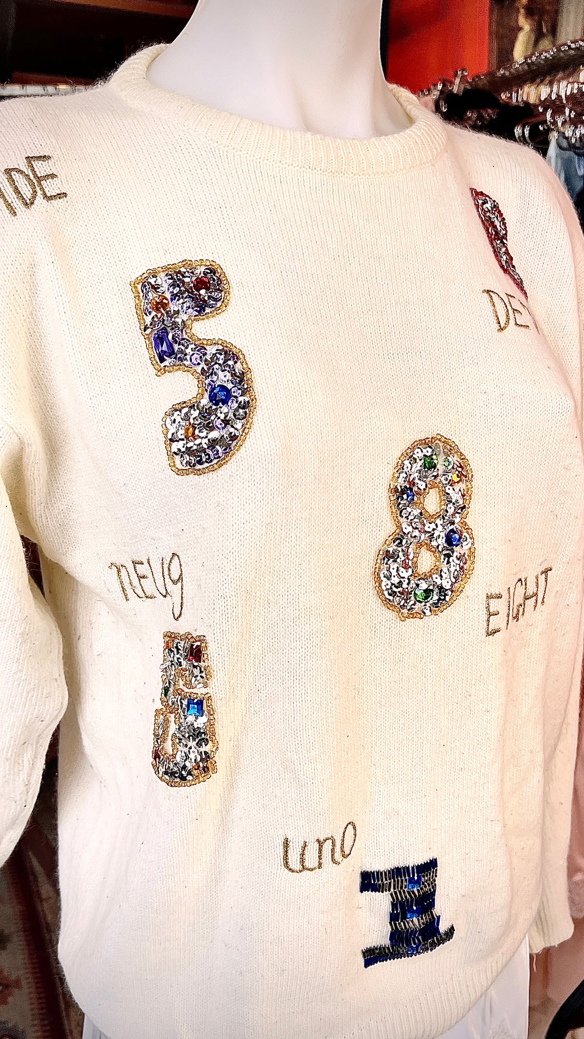 Vintage hand-sewn sweater