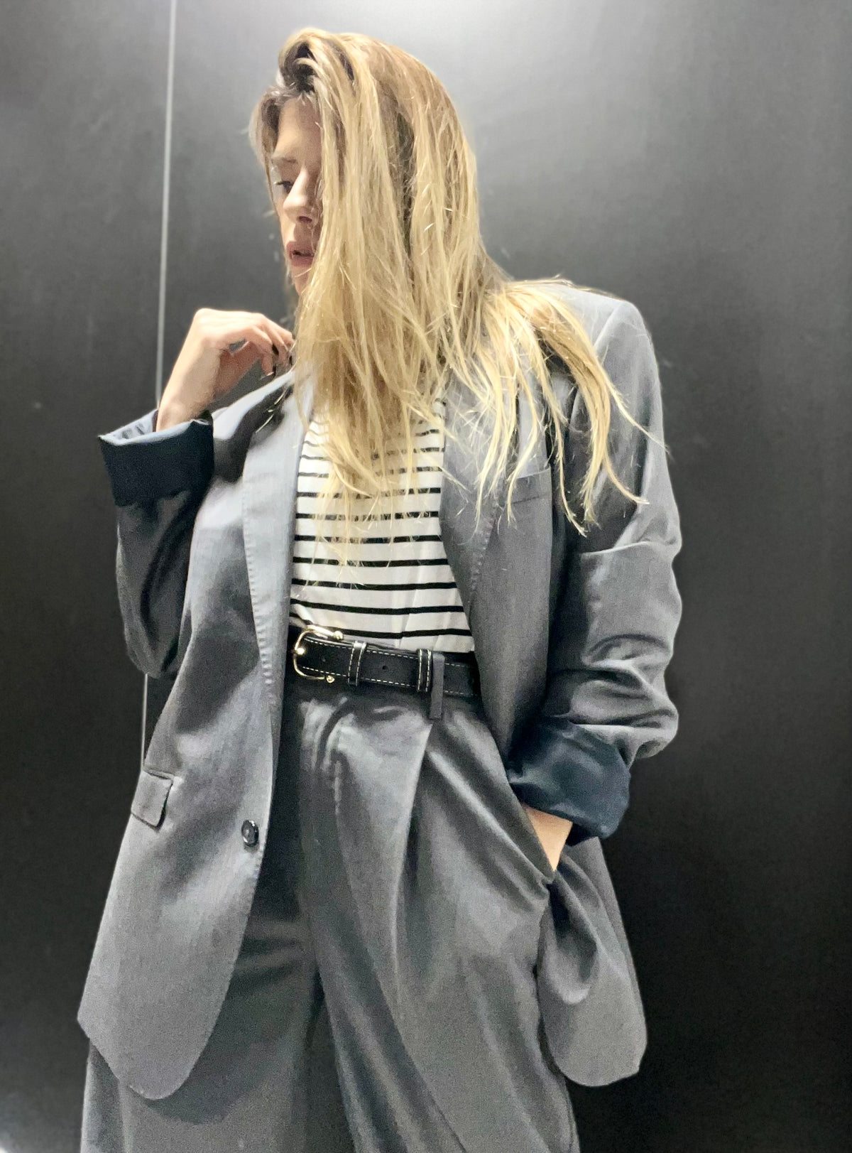 Dark gray men's blazer