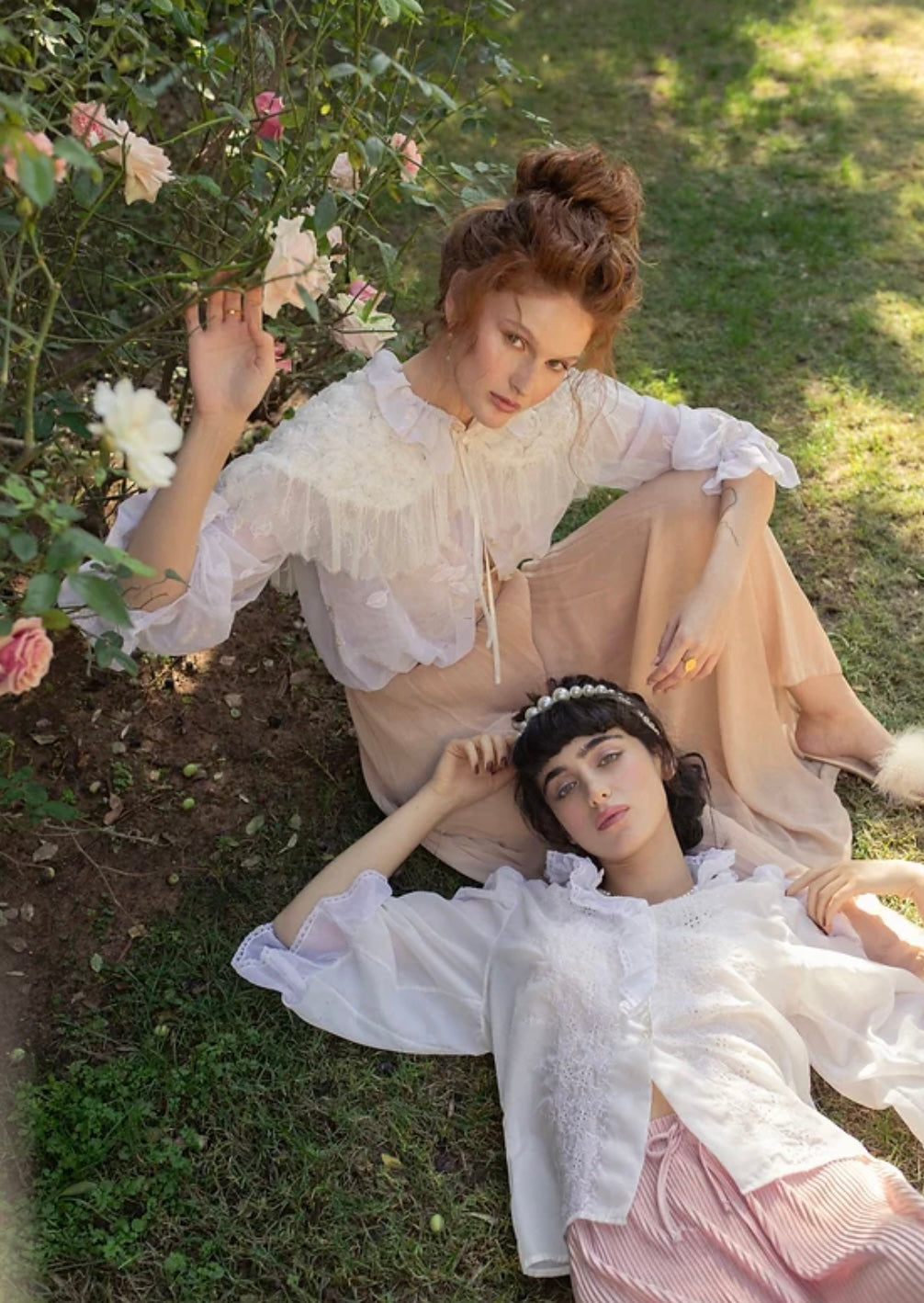 White lace cape