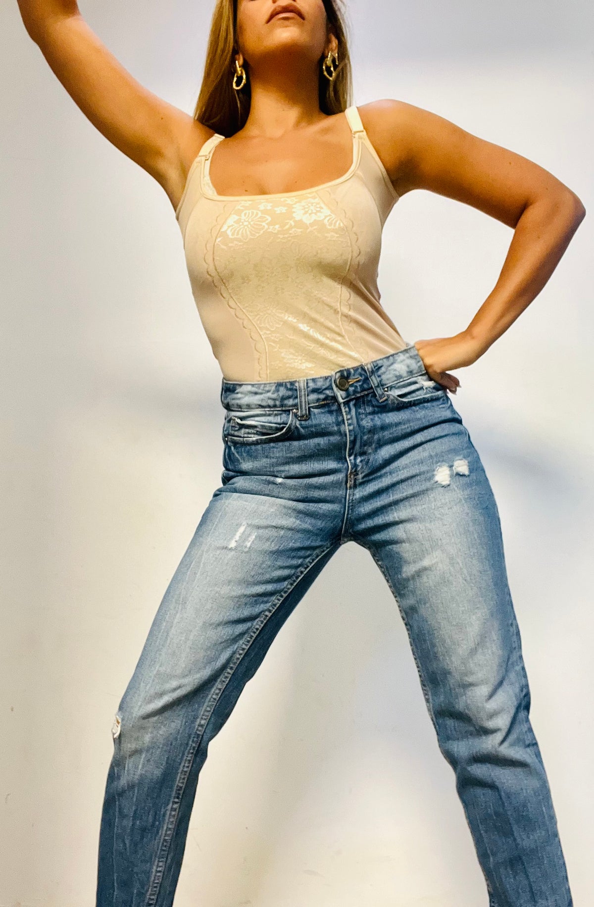A sculpting lingerie tank top