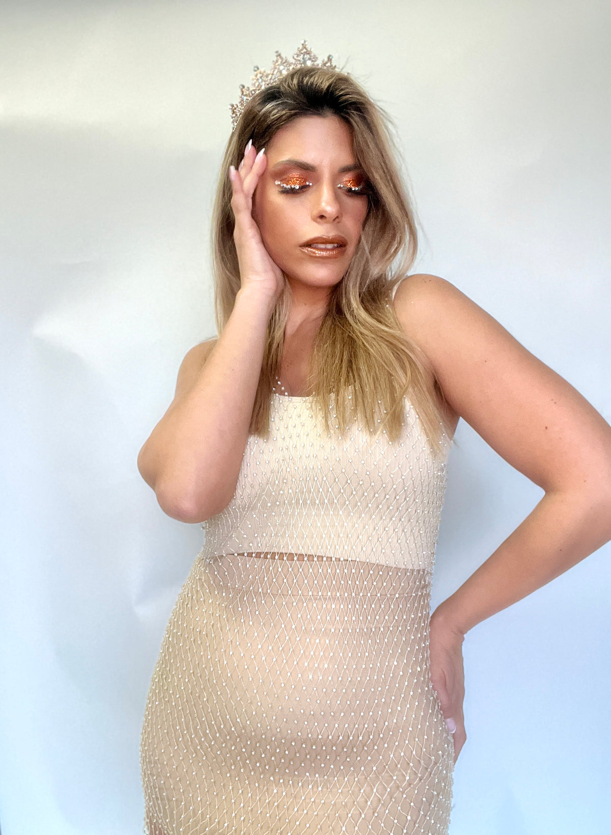 Beaded tank top
