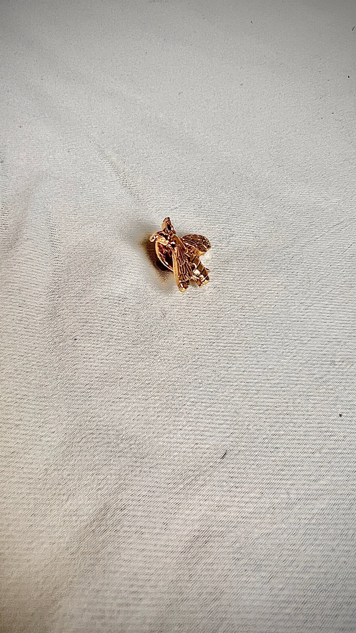 Retro gold bee pin