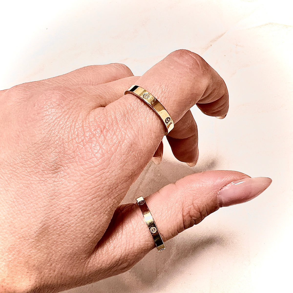 Gold Plated Ring - Retro Style